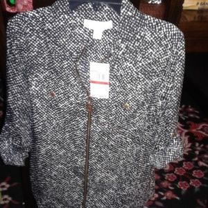 Black and white pattern Michael Kors blouse